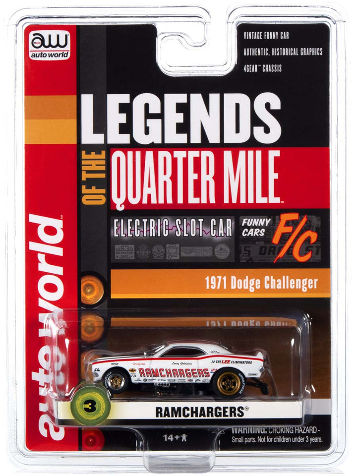 Auto World 4Gear Ramchargers Dodge Challenger Funny Drag AFX HO Slot Car