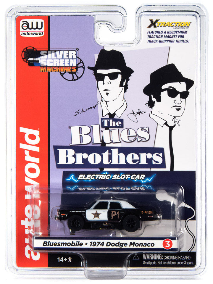 Auto World Blues Mobile 1974 Dodge Monaco R36 HO Slot Car for AFX Xtraction