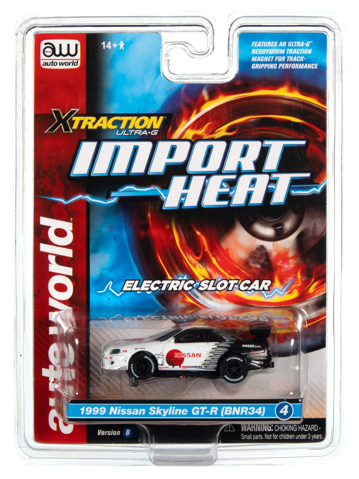 Auto World Nissan Skyline GTR Xtraction Import Heat for AFX HO Slot Car SC378