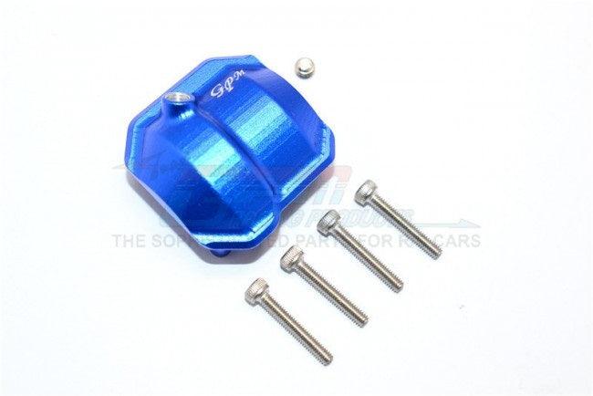 GPM ALUMINUM FRONT/REAR DIFFERENTIAL COVER WITH HOLE AXIAL SCX10 II GUN SILVER