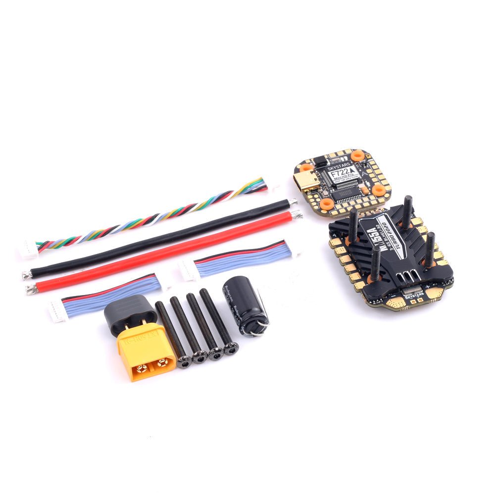 Skystars F722HD Stack Flight Controller & KM55 55A ESC - 20x20 at WREKD Co.