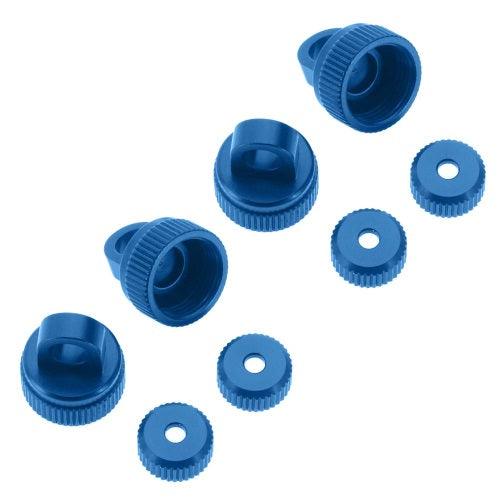 ST Racing Concepts STR330227B Aluminum Upper/Lower Shock Caps Blue