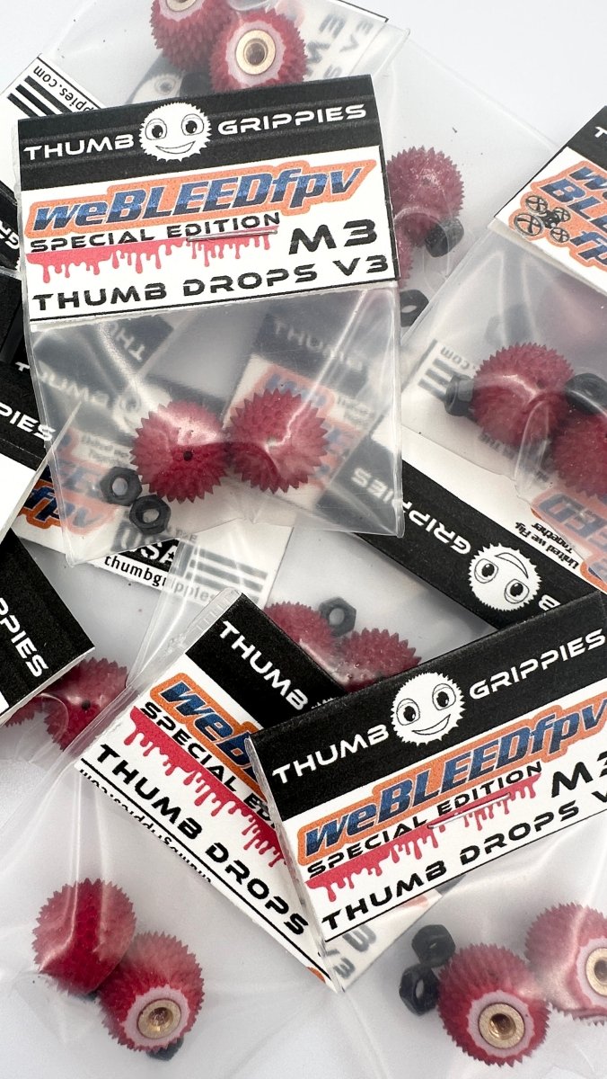 Thumb Grippies weBLEEDfpv Special Edition at WREKD Co.