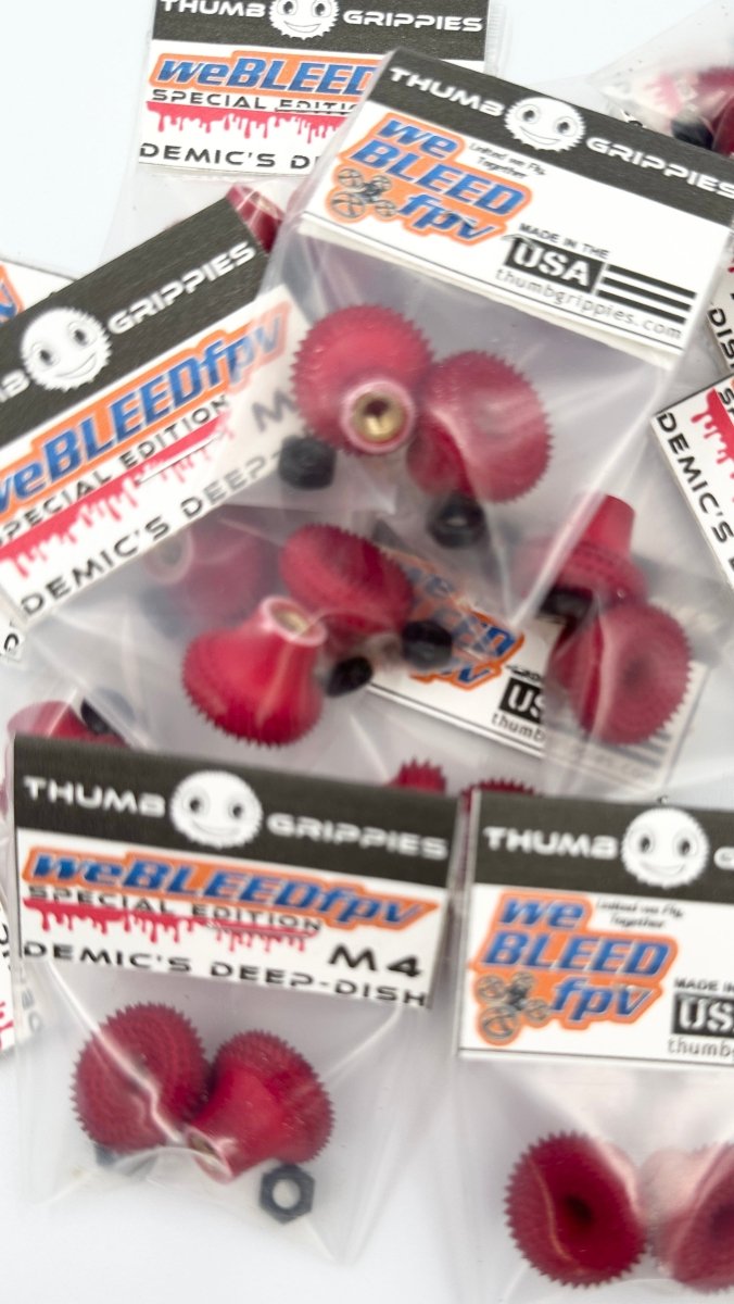 Thumb Grippies weBLEEDfpv Special Edition at WREKD Co.