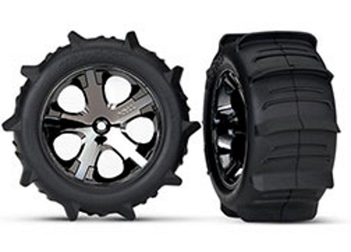 Traxxas 3776 Tires And Wheels 2.8" Rear Paddle Tires (2)