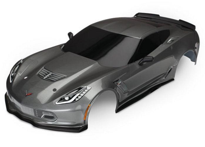 Traxxas Body Chevrolet Corvette Z06 Graphite (Painted Decal Applied) 4 Tec 2.0