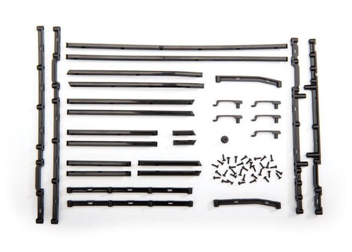 Traxxas 8815X Side Trim Left & Right (Black) /Side Trim Retainers (8)