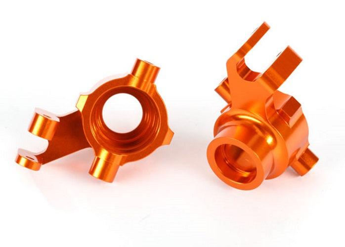 Traxxas 8937A Steering Block 6061-T6 Aluminum (Orange-anodized) Maxx