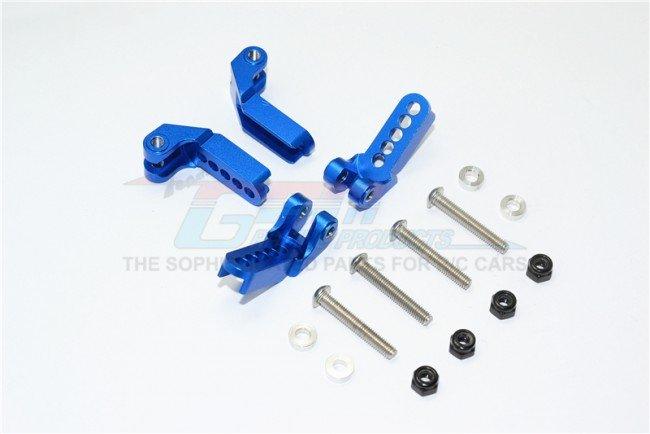 Gpm Racing Aluminum Adjustable Front/Rear Damper Mount Blue Traxxas TRX4