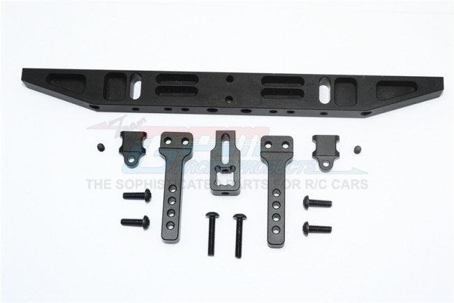 GPM ALUMINUM REAR BUMPER WITH D-RINGS CLASSIC TRAXXAS TRX-4 BLACK