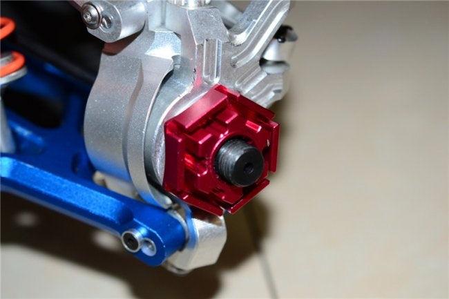 GPM TXM006/+3-RED ALUMINUM WHEEL HEX CLAW (+3MM) TRAXXAS X-MAXX 4X4