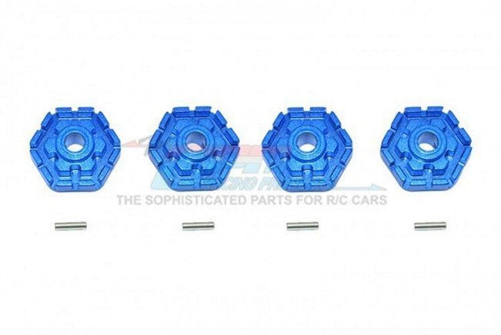 Gpm TXMS010+2M/2-B Aluminum Wheel Hub Hex (+2mm) (8Pieces) Blue Traxxas Maxx