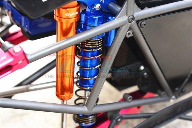 GPM ALUMINUM REAR L-SHAPE SPRING DAMPER (139MM) TRAXXAS UNLIMITED DESERT BLUE