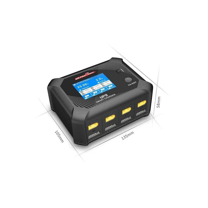 UltraPower UP9 200W 5A 1-6S Quad Channel AC/DC Smart Charger at WREKD Co.
