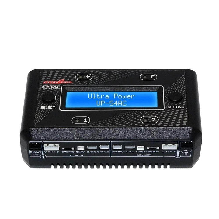 UltraPower UPS4AC 28W 4A 1-2S Quad AC/DC Whoop Battery Charger at WREKD Co.