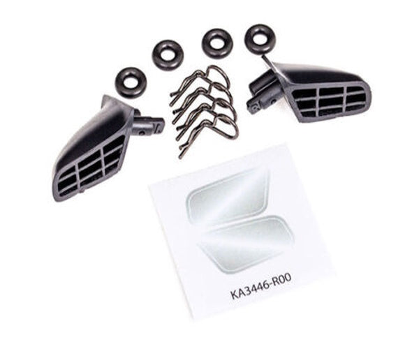Traxxas 9422 Side Mirrors (L&R) for Ford Mustang Fox Body, Drag Slash