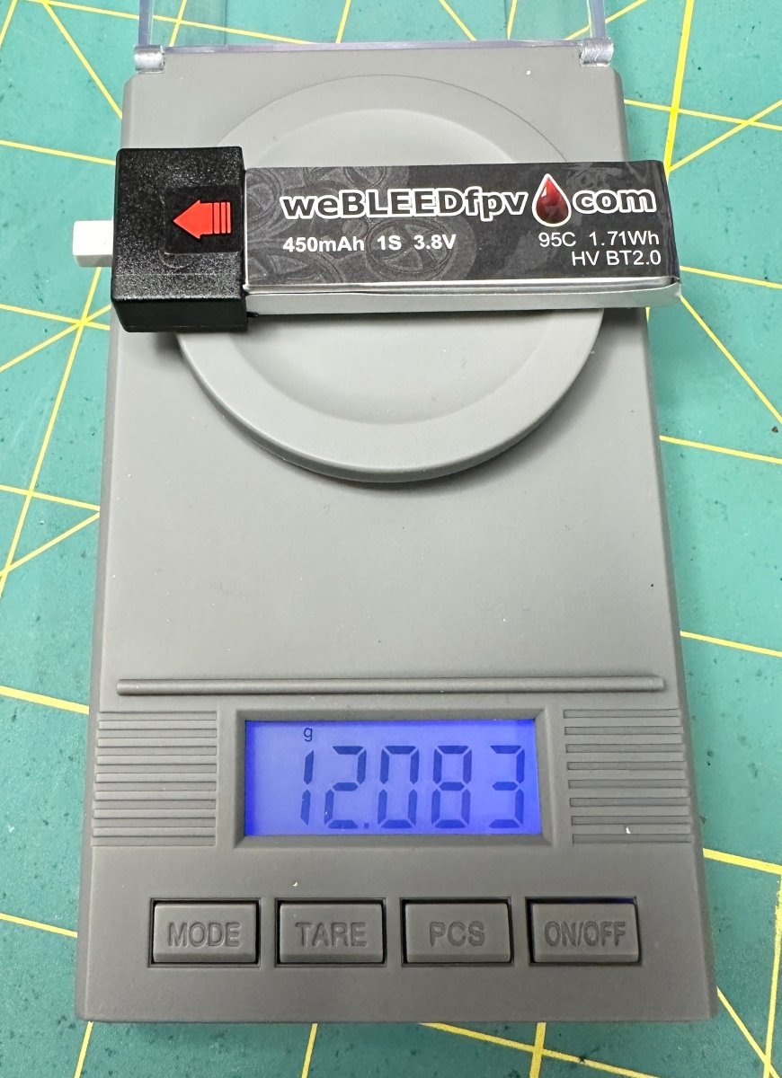 weBLEEDfpv 450mAh 1S BT2.0 LiPo Batteries (4 pack) - Choose Pigtail / Direct - Plug at WREKD Co.