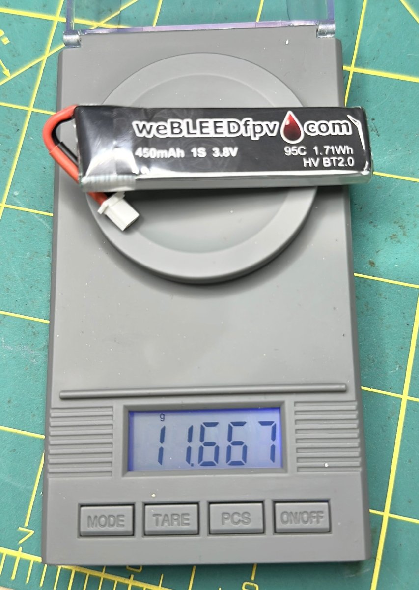 weBLEEDfpv 450mAh 1S BT2.0 LiPo Batteries (4 pack) - Choose Pigtail / Direct - Plug at WREKD Co.