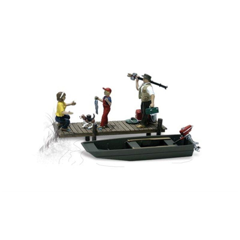 Woodland Scenics A1923 Ho Family Fishing