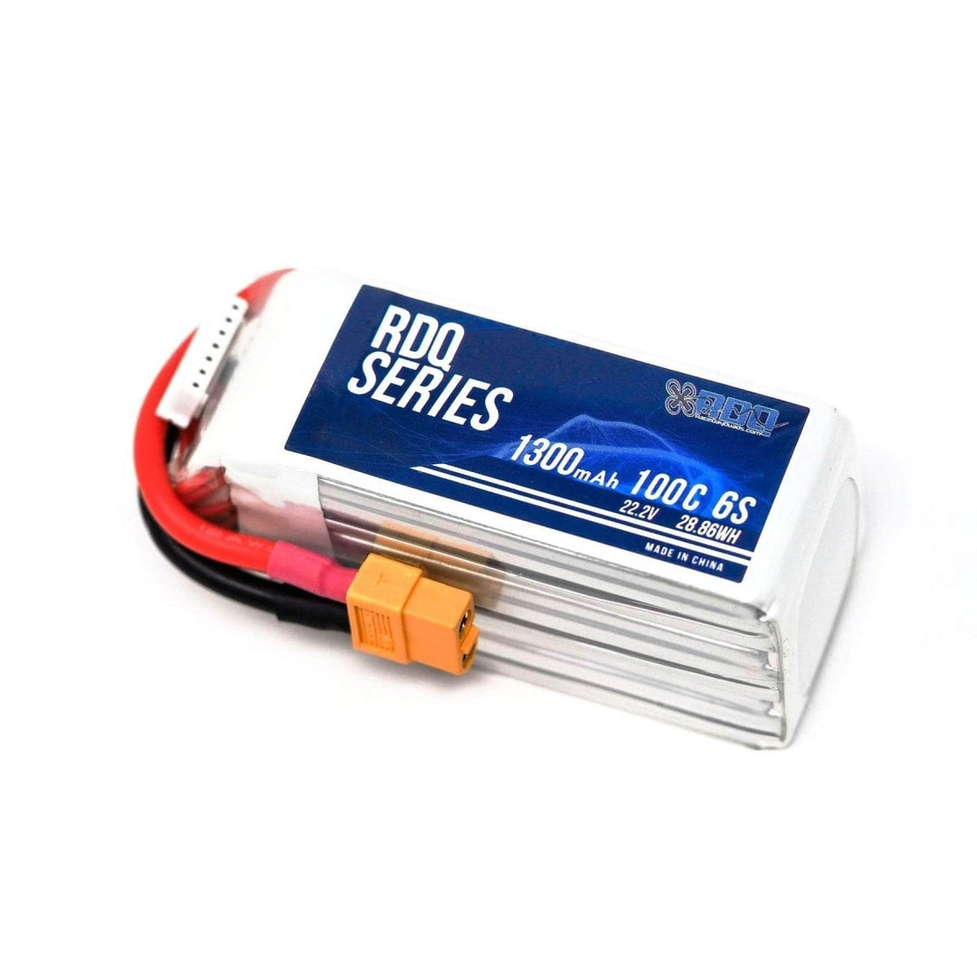 3 PACK of RDQ Series 22.2V 6S 1300mAh 100C LiPo Battery - XT60 at WREKD Co.