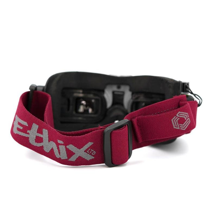 ETHiX FatShark Goggle Strap V3 Grey on Burgundy at WREKD Co.