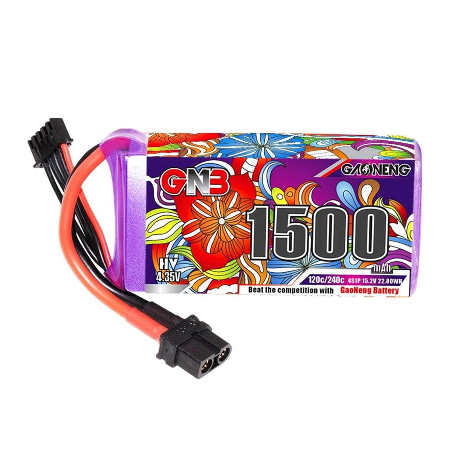 Gaoneng GNB 15.2V 4S 1500mAh 120C LiHV Battery - XT60 at WREKD Co.