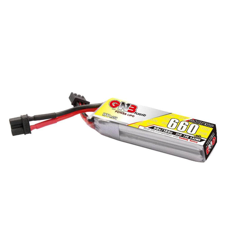 Gaoneng GNB 7.6V 2S 660mAh 90C LiHV Micro Battery (Long Type) - XT30 at WREKD Co.