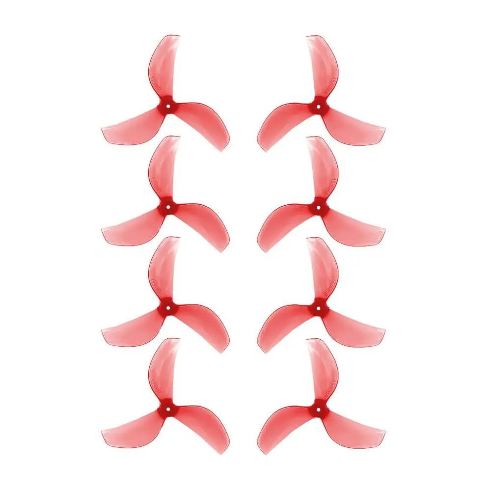 Gemfan 45mm-3 Tri-Blade 1mm Shaft Propellers (4CW+4CCW) - Choose Color at WREKD Co.