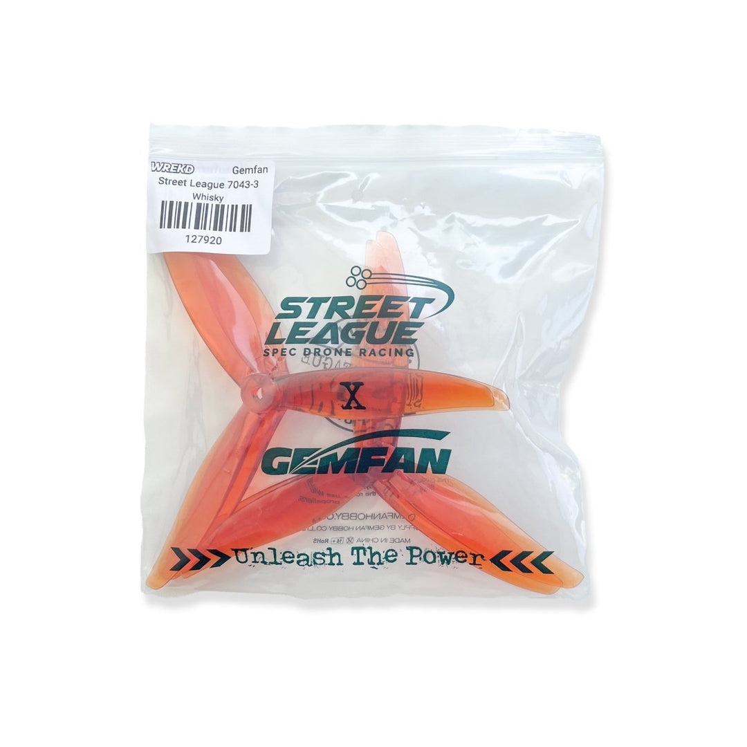 Gemfan x Street League 7043-3 7" Racing Propellers (2CCW+2CW) - Choose Color at WREKD Co.