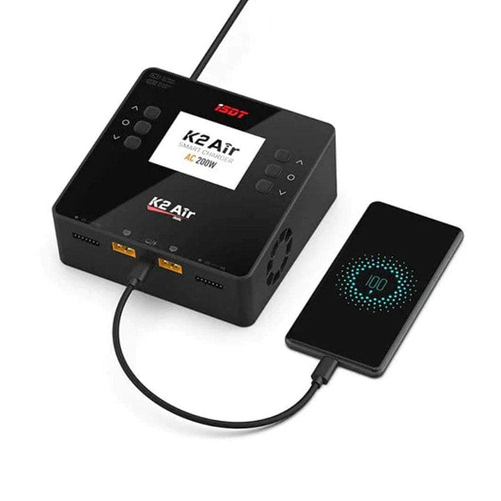 ISDT K2 Air 200/500W 20A 2-6S AC/DC Dual Channel Smart Charger at WREKD Co.