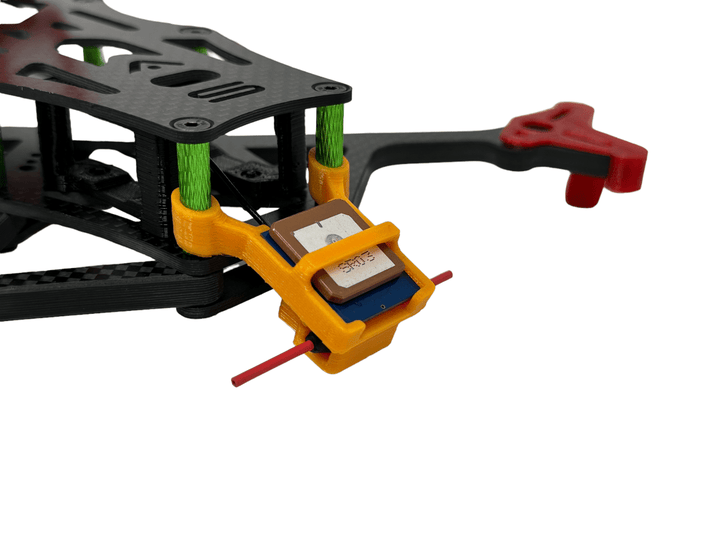 M10Q-5883 GPS Module Standoff Mount w/ RP1 (4mm Standoffs) (3D Print Only) at WREKD Co.