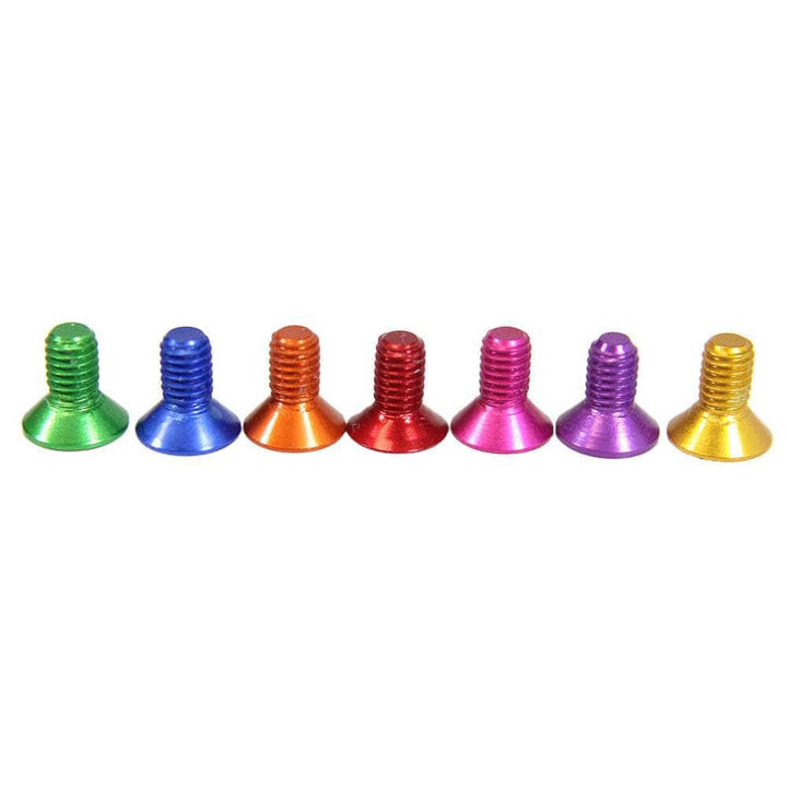 M3 7075 Aluminum Counter Sunk Hex Screw (1pc) - Choose Your Color & Size at WREKD Co.