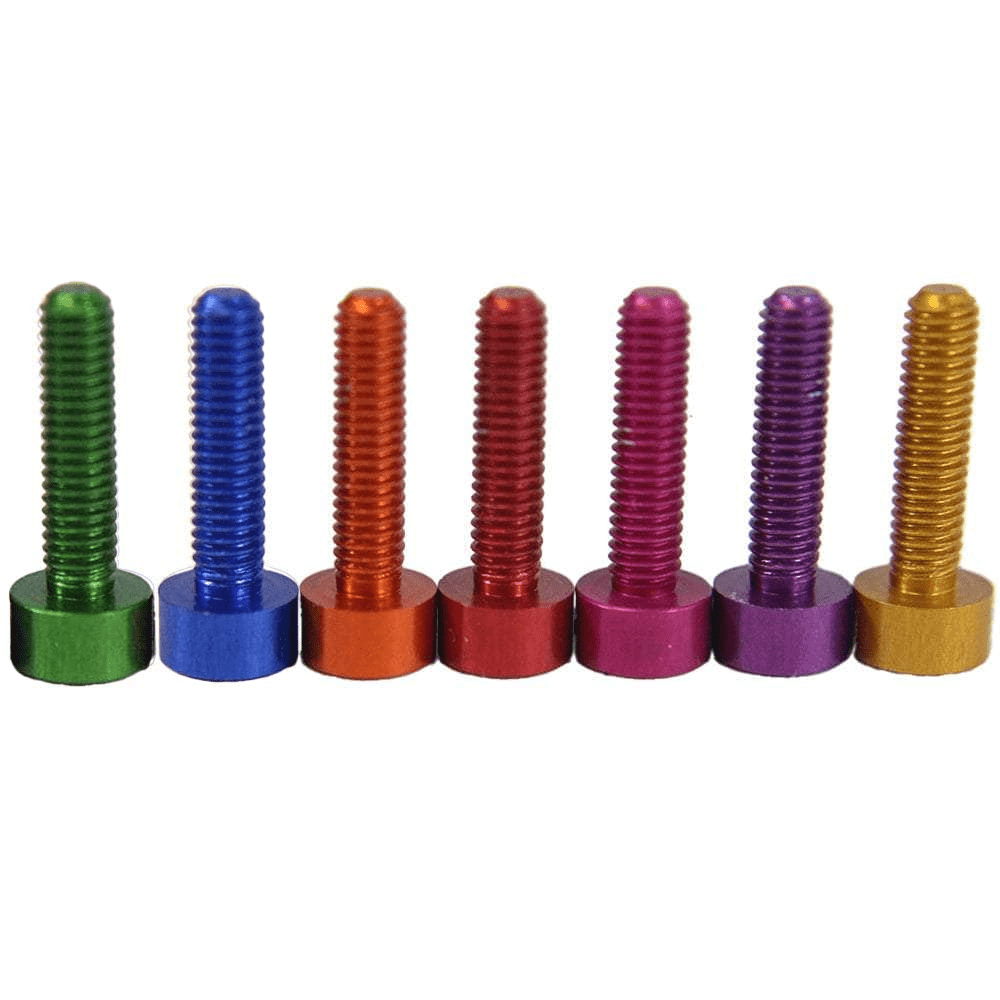 M3 7075 Aluminum Socket Head Hex Screw (1pc) - Choose Color & Size at WREKD Co.