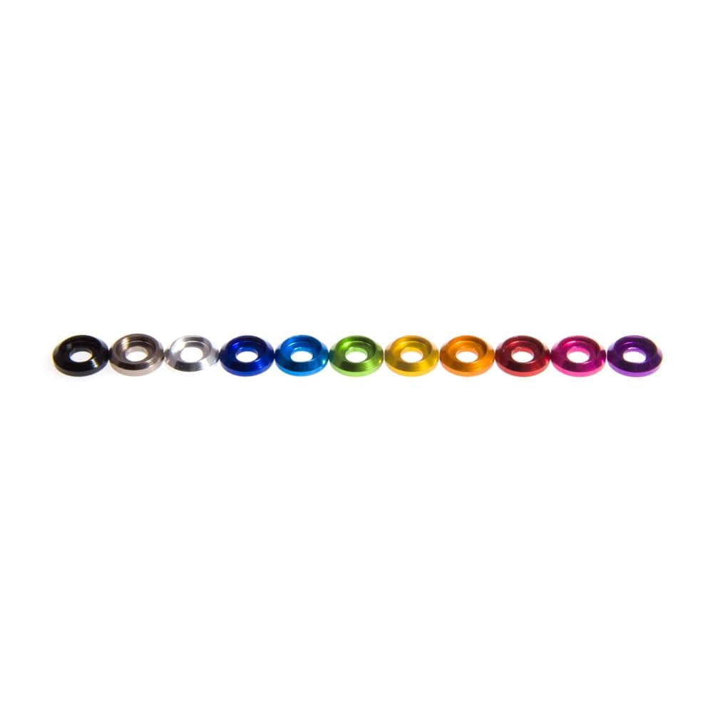 M3 Buttonhead Stepped Anodized Washer (5 Pack) - Choose Color at WREKD Co.