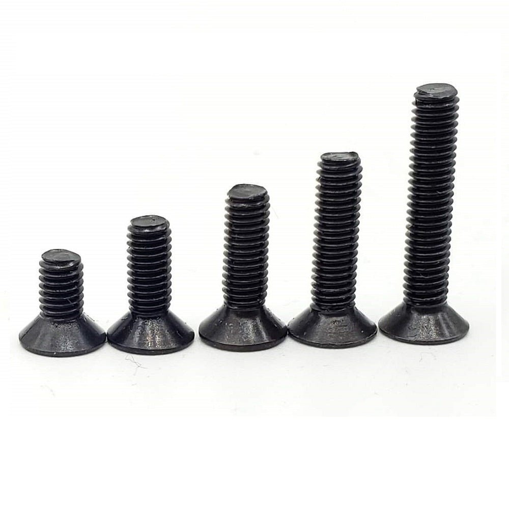 Metric M3 Countersunk, Hex Socket, Grade 10.9 Steel Screws (10 pack) - Choose Length at WREKD Co.