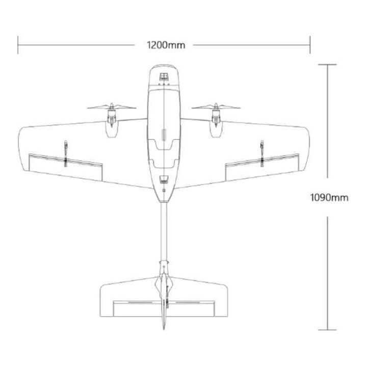 (PRE-ORDER) Hee Wing PNP T2 Cruza Twin-Motor Wing - Grey - 1.2M Wingspan at WREKD Co.