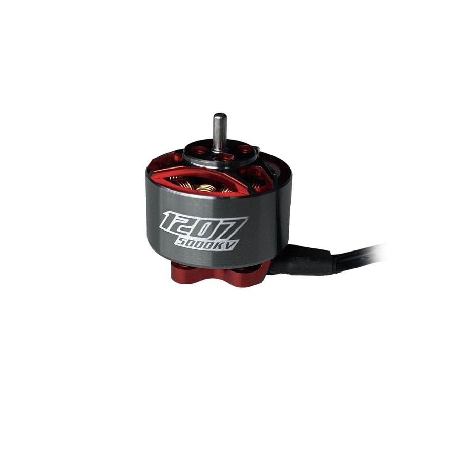 RCinPOWER GTS-V2 1207 5000Kv Micro Motor - Gunmetal/Red at WREKD Co.