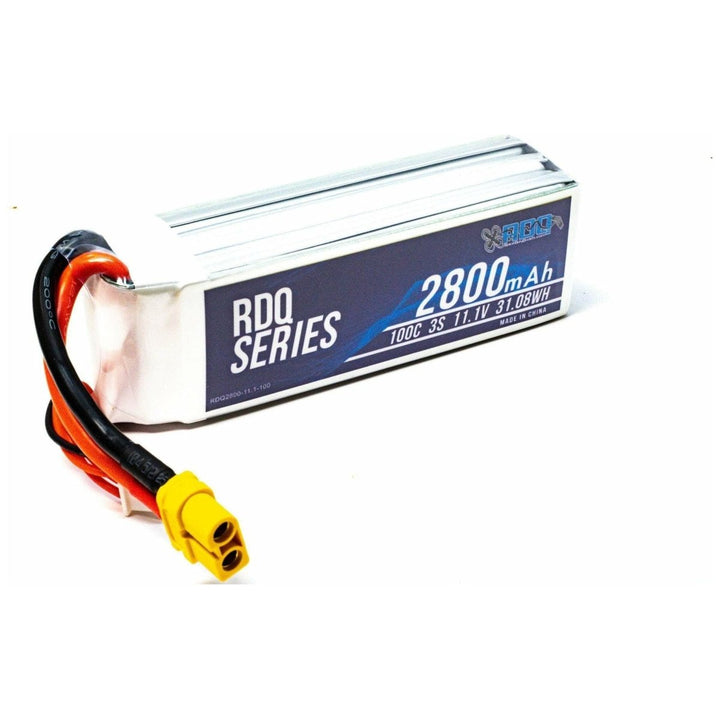 RDQ Series 11.1V 3S 2800mAh 100C LiPo Battery - XT60 at WREKD Co.