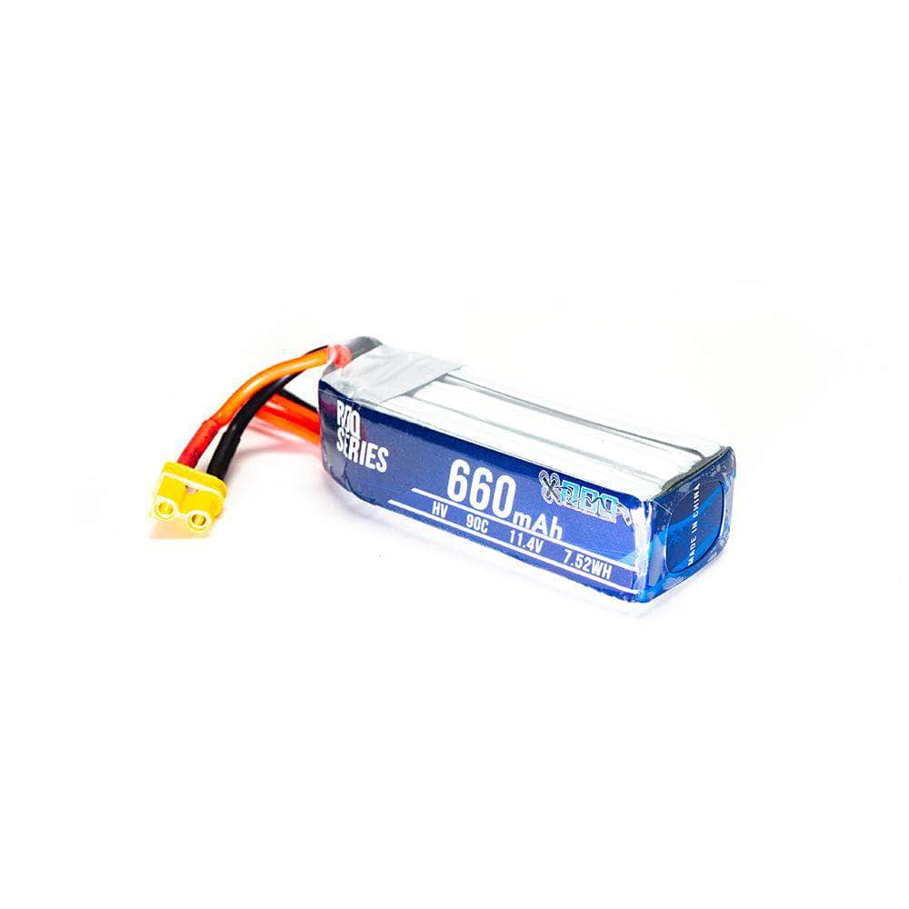 RDQ Series 11.4V 3S 660mAh 90C LiHV Battery - XT30 at WREKD Co.