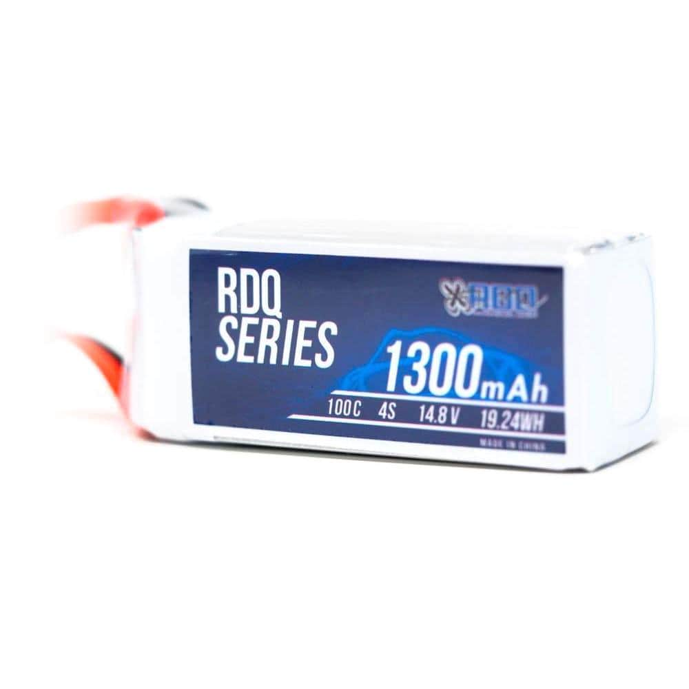 RDQ Series 14.8V 4S 1300mAh 100C LiPo Battery - XT60 at WREKD Co.