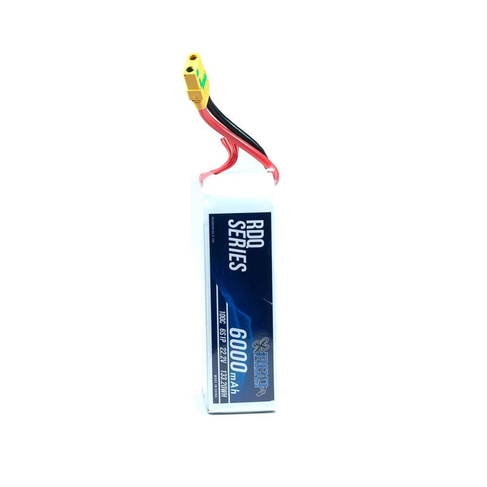 RDQ Series 22.2V 6S 6000mAh 100C LiPo Battery - XT90 Anti Spark at WREKD Co.