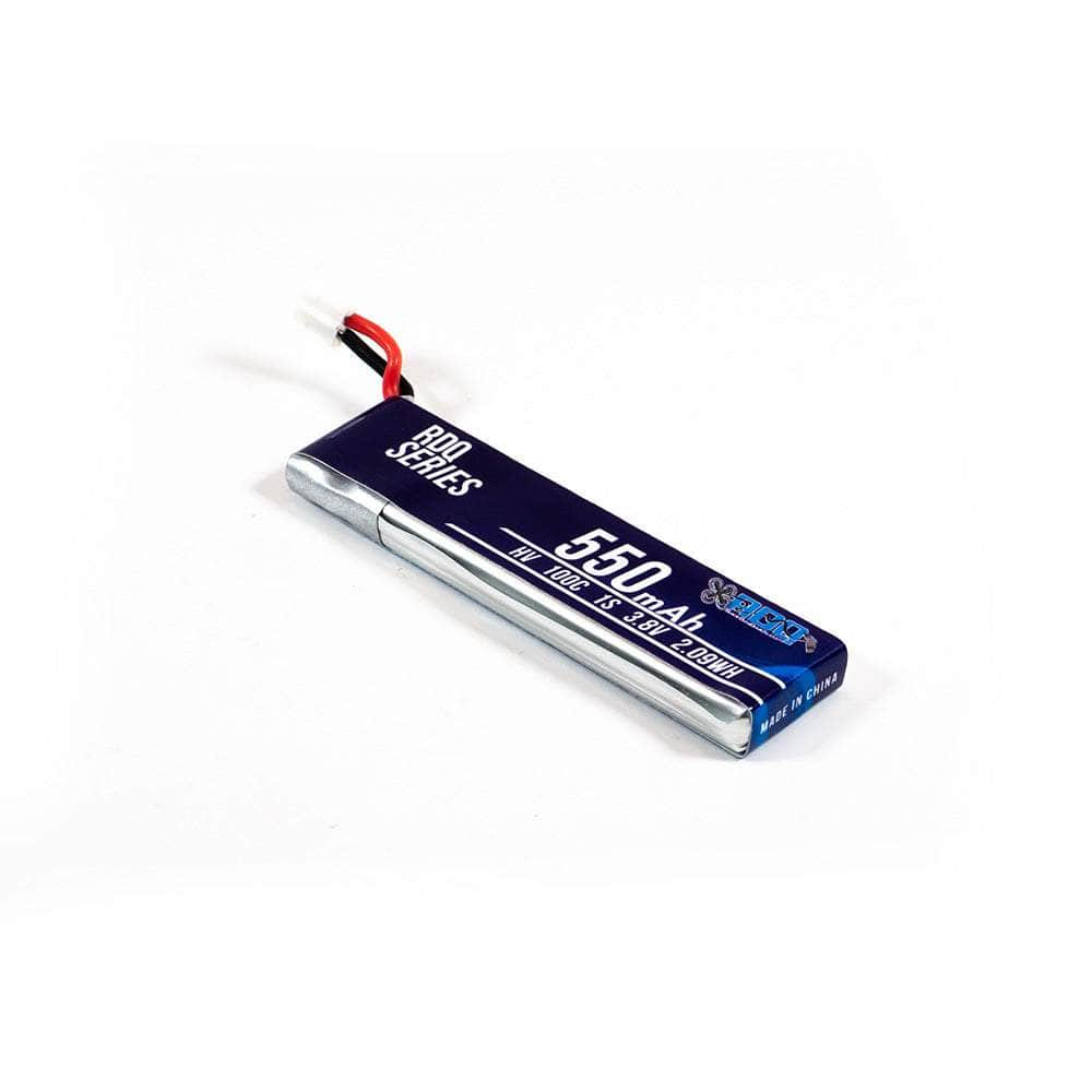 RDQ Series 3.8V 1S 550mAh 100C LiHV Whoop/Micro Battery w/ Cabled Connector - Choose Version at WREKD Co.