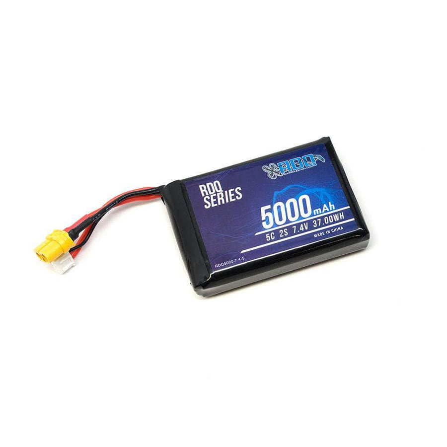 RDQ Series 7.4V 2S 5000mAh 5C TX16S Compatible LiPo Battery - XT60 at WREKD Co.