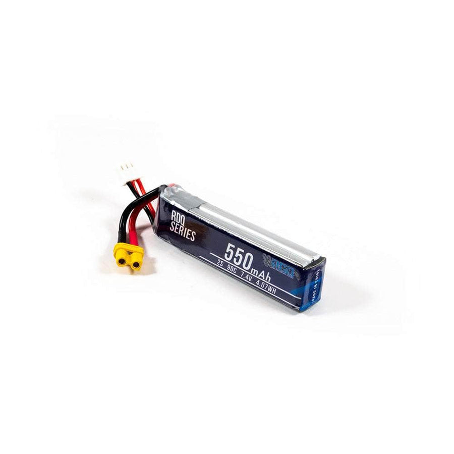 RDQ Series 7.4V 2S 550mAh 90C LiPo Whoop/Micro Battery - XT30 at WREKD Co.