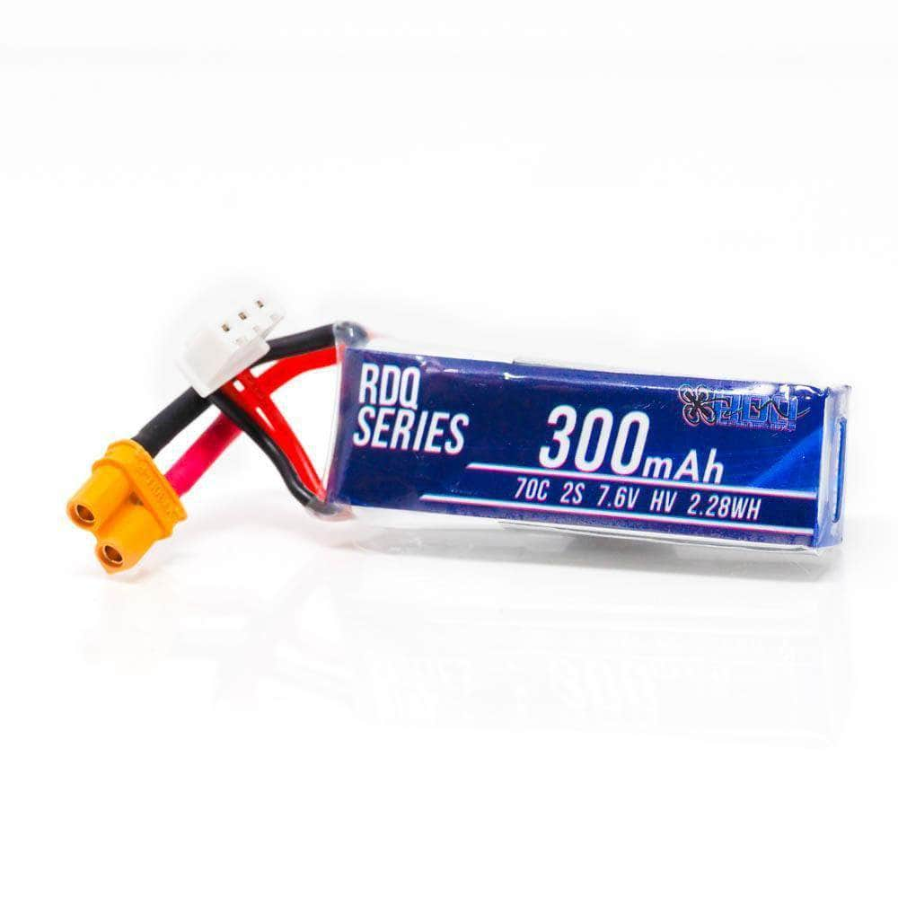 RDQ Series 7.6V 2S 300mAh 70C LiHV Micro Battery - XT30 at WREKD Co.