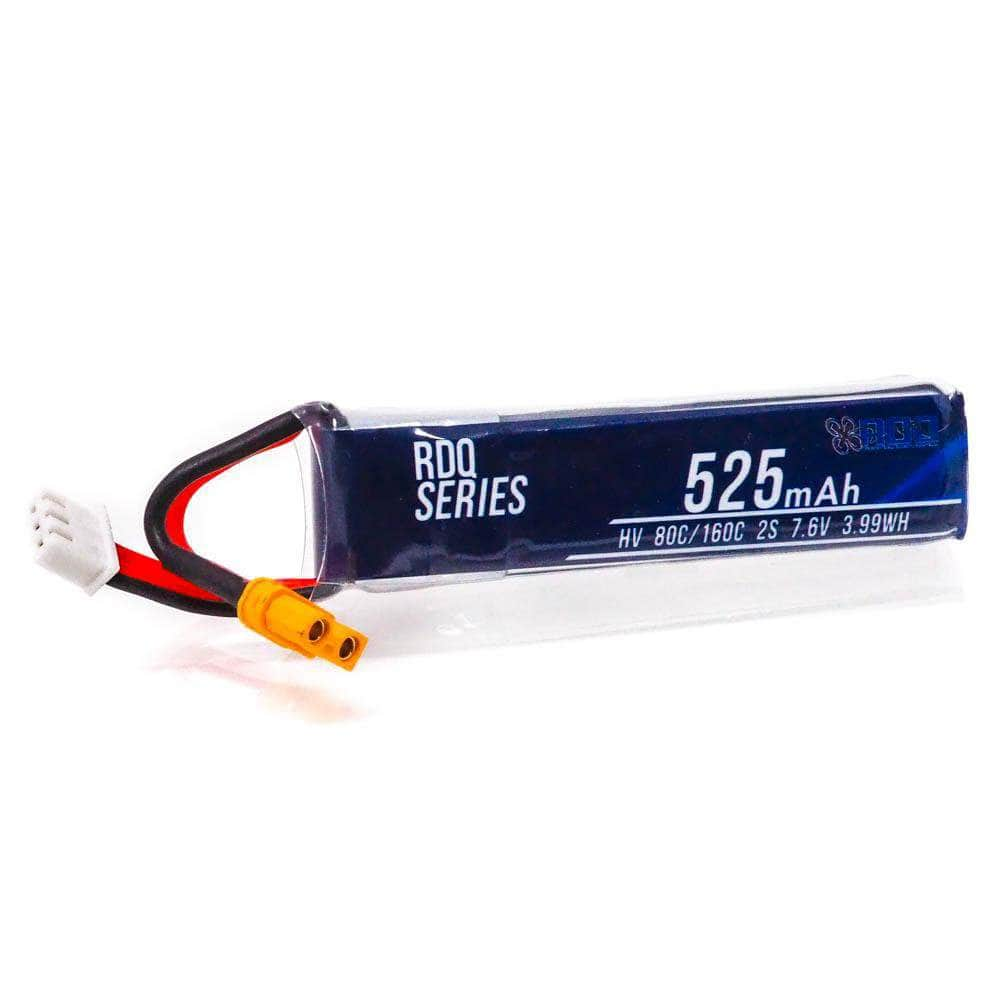 RDQ Series 7.6V 2S 525mAh 80C LiHV Micro Battery - XT30 at WREKD Co.