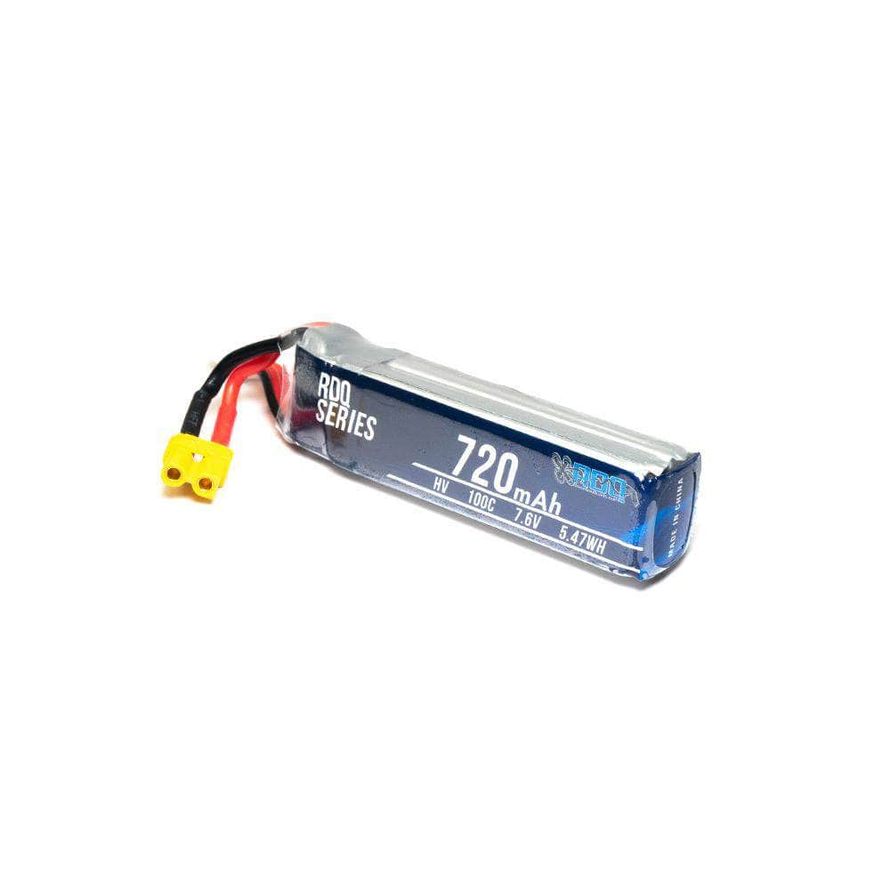 RDQ Series 7.6V 2S 720mAh 100C LiHV Whoop/Micro Battery - XT30 at WREKD Co.