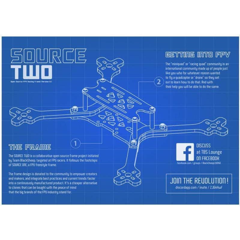 RDQ Source Two V.01 5" Frame at WREKD Co.
