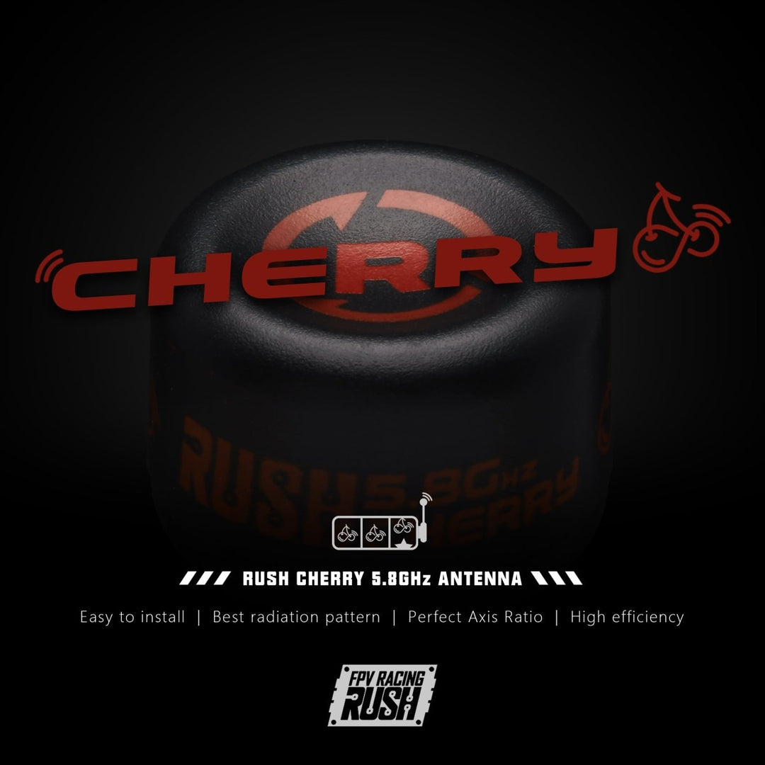 RUSHFPV Cherry 5.8GHz Antenna w/ Extended Length Locking U.FL - Choose Polarization at WREKD Co.