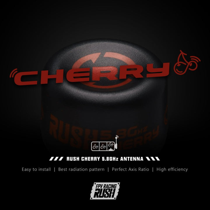 RUSHFPV Cherry 5.8GHz Antenna w/ Locking U.FL Connector (2 Pack) - Choose Polarization at WREKD Co.